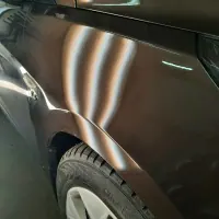 Крыло Hyundai Solaris после ремонта без покраски